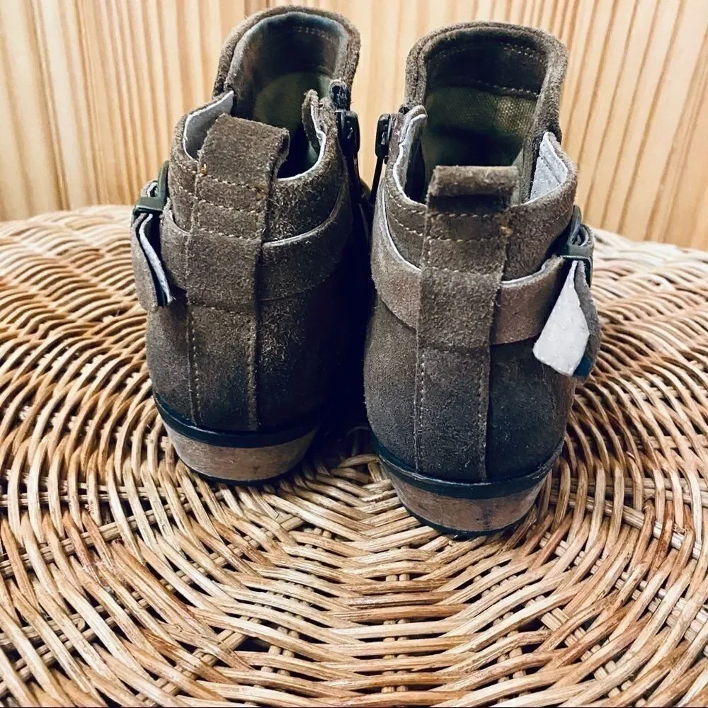 Naughty Monkey brown suede leather ankle boots 6.5